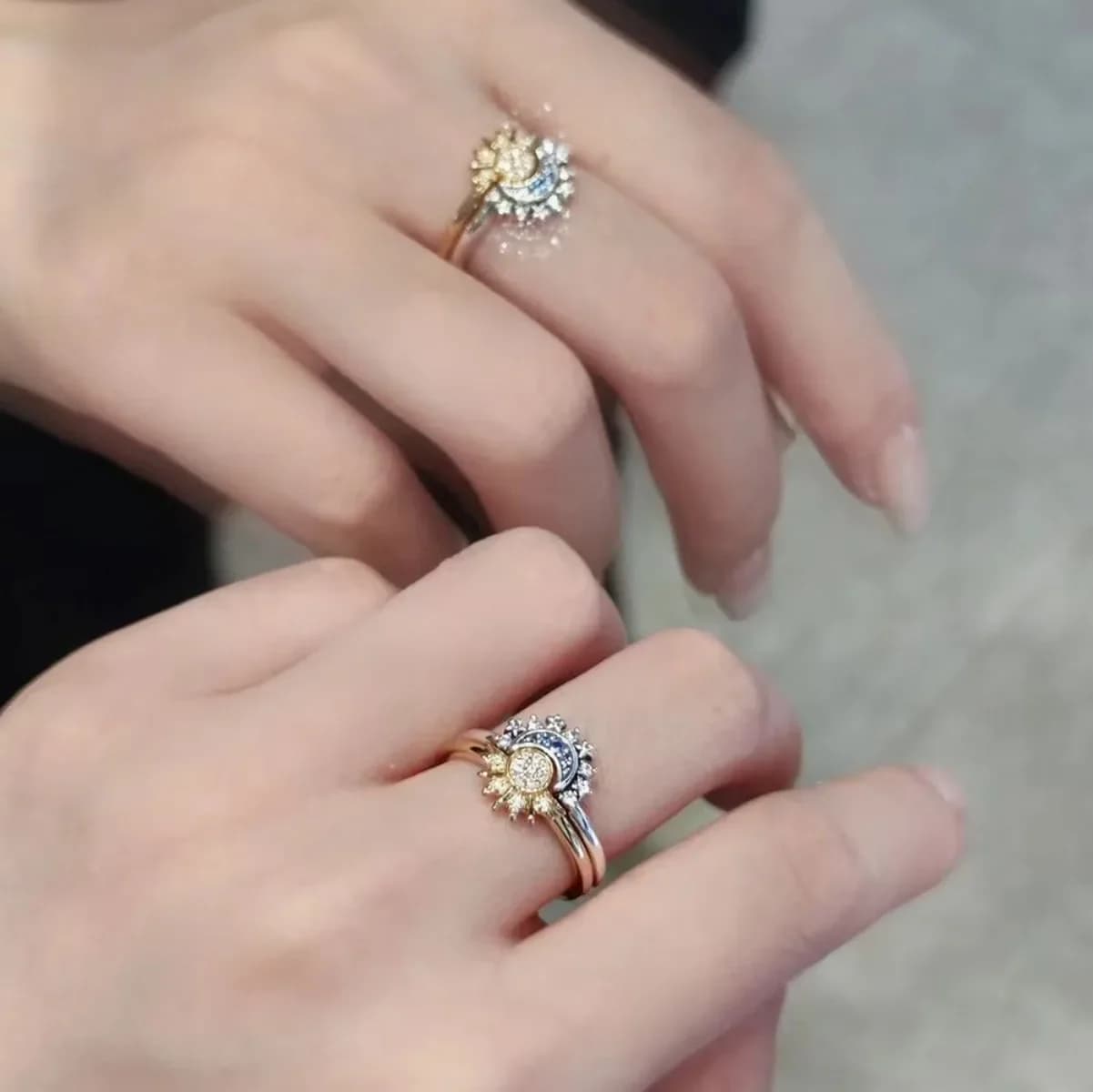 StarKiss Sun Moon Couple Necklace Bracelet Ring thumbnail 5
