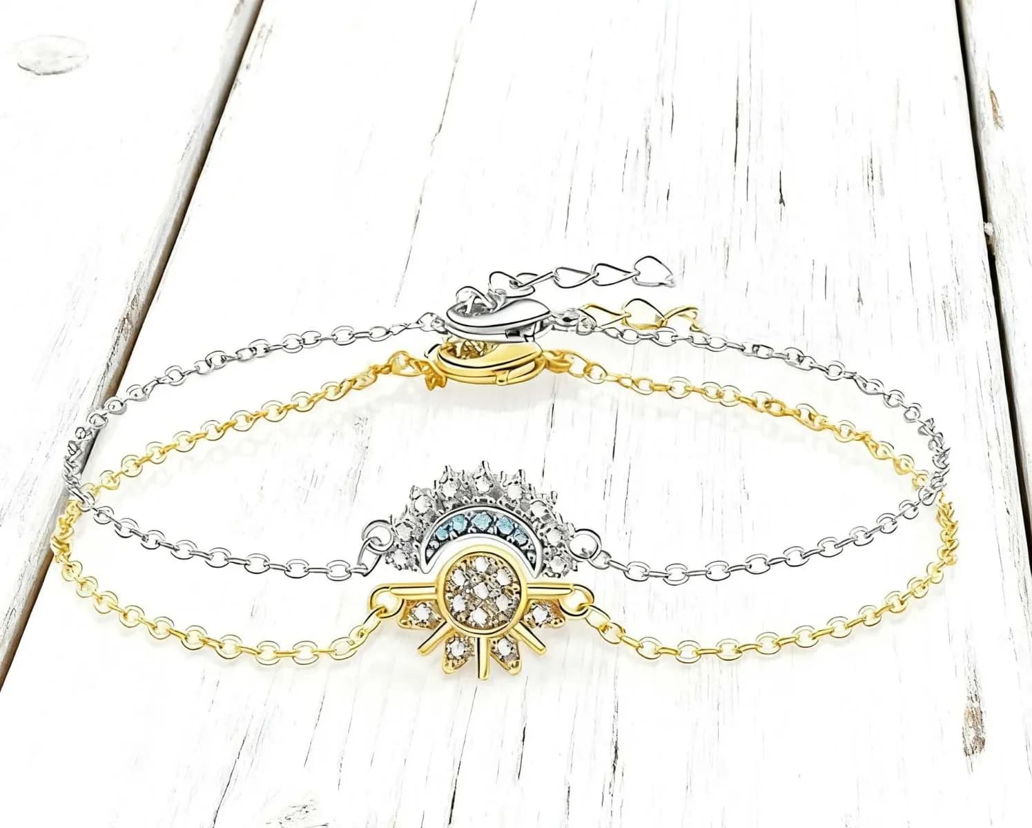 StarKiss Sun Moon Couple Necklace Bracelet Ring thumbnail 6